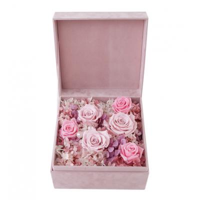 仲夏夜之梦----永生花盒：厄瓜多尔进口粉色永生玫瑰