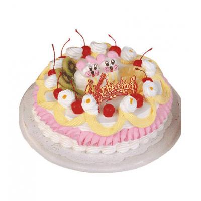 生肖蛋糕B----2磅(8寸)鲜奶水果蛋糕